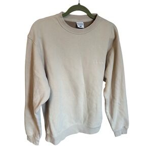 Columbia Mens Crew‎ Neck Sweatshirt Pullover Beige Casual Comfy Everyday Medium